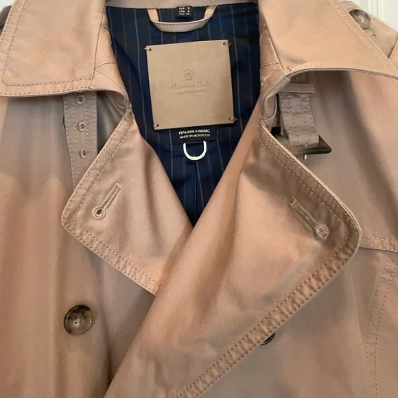 Massimo Dutti Classic Tan Trench Coat,S - Picture 5 of 12